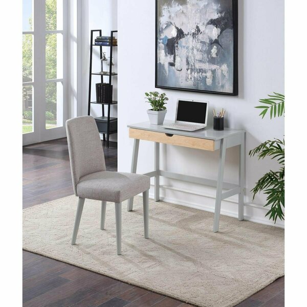 Kd Muebles De Comedor Hilton Desk, Gray & Natural KD3005094